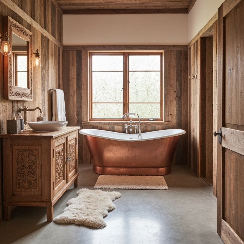 Rustic Charm - NYC bathroom renovation example